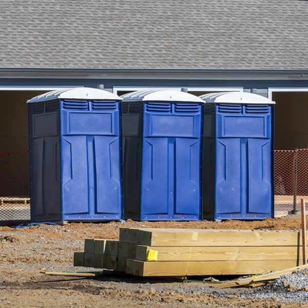 what is the expected delivery and pickup timeframe for the porta potties in Thor